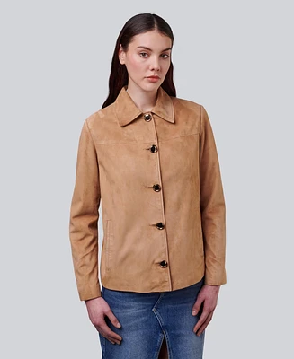 Furniq Uk Women's Suede Shirt Jacket, Created For Macy's