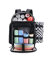 J World Picnic Backpack with Insulated Compartments & Mat