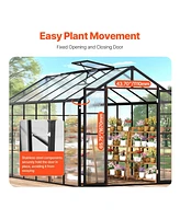 Slickblue Polycarbonate Greenhouse Outdoor Walk-in Greenhouse for Garden