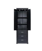 Casainc 70"H Tall Storage Cabinet with 3 Drawers for Bathroom or Office Use