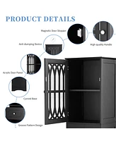 Casainc 63.8"H Tall Bathroom Cabinet with Drawer, Doors, Adjustable Shelf, Mdf & Acrylic