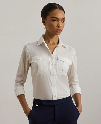 Lauren Ralph Women's Cotton Voile Shirt