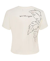 Freeze Max Women's Cream Lilo and Stitch Better Together Baby Doll T-Shirt