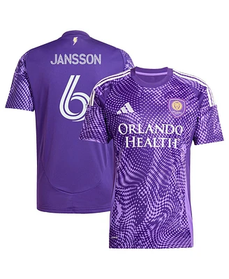 Adidas Men's Robin Jansson Purple Orlando City Sc 2025 Perfect Storm Replica Player Jersey