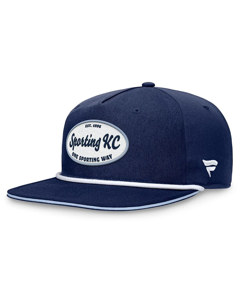 Fanatics Men's Navy Sporting Kansas City Iron Golf Snapback Hat