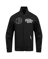 Pro Standard Men's Black Pittsburgh Steelers Paint The City Twill Full-Zip Jacket