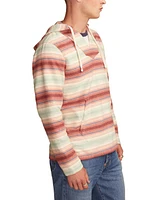 Lucky Brand Men's Ombre Woven Baja Striped Pullover Hoodie