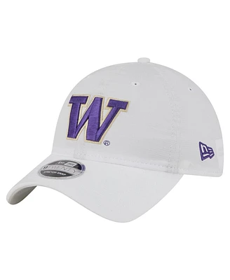 New Era Men's White Washington Huskies Active Ripstop 9TWENTY Adjustable Hat