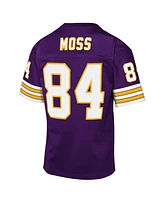 Mitchell & Ness Big Boys and Girls  Randy Moss Purple Minnesota Vikings 1998 Throwback Fashion Jersey