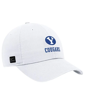 Nike Men's White Byu Cougars 2025 On-Field Club Adjustable Hat