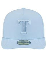 New Era Men's Light Blue Texas Rangers Color Pack A-Frame 59FIFTY Fitted Hat