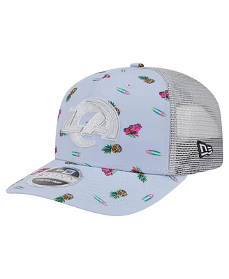 New Era Men's Light Blue Los Angeles Rams Adventure Surfboard 9SEVENTY Adjustable Hat