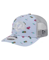 New Era Men's Light Blue Los Angeles Rams Adventure Surfboard 9SEVENTY Adjustable Hat