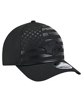 New Era Men's Black Nashville Predators Game Day Stealth Flag 9FORTY A-Frame Adjustable Hat