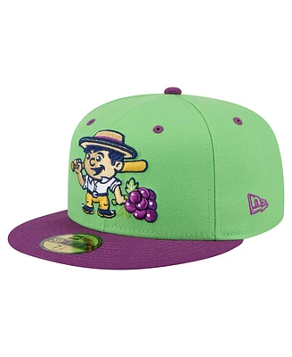 New Era Men's Green Tri-City Dust Devils Copa de la Diversion 59FIFTY Fitted Hat
