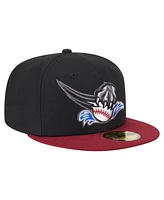 New Era Men's Black/Red Sacramento River Cats Authentic Collection 59FIFTY Fitted Hat