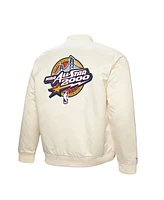 Mitchell & Ness Men's  Cream 2000 Nba All-Star Game Full-Zip Satin Jacket