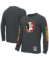Mitchell & Ness Men's  Charcoal Florida State Seminoles Team Pride Long Sleeve T-Shirt