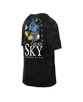 New Era Men's Black Chicago Sky Old School Sport Enzyme Wash Oversized T-Shirt