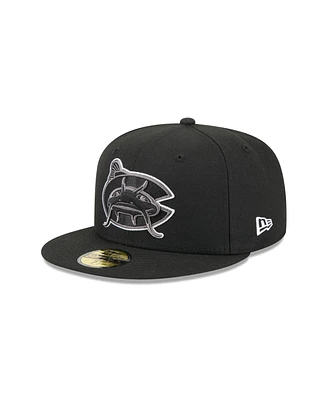 New Era Men's Black Charlotte Knights Theme Nights 59FIFTY Fitted Hat