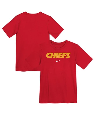 Nike Preschool Red Kansas City Chiefs Wordmark T-Shirt