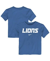 Nike Toddler Blue Detroit Lions Wordmark T-Shirt