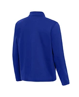 Antigua Men's Royal Buffalo Bills Twist Quarter-Zip Pullover Jacket