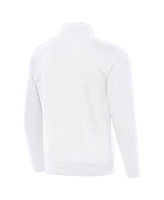 Antigua Men's White Kansas City Chiefs Victory Quarter-Zip Sweatshirt