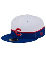 New Era Men's Royal/White Chicago Cubs Paint Stroke 59FIFTY Fitted Hat