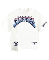 Two Hype Men's White La Clippers Drip Dime Collection Premium T-Shirt