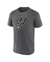 Fanatics Men's Heather Charcoal San Antonio Spurs Iconic Overtime T-Shirt