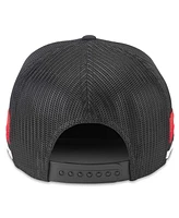 American Needle Men's Black Chicago Blackhawks Hotfoot Stripes Trucker Adjustable Hat