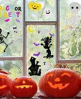 Northlight Double Sided Halloween Gel Window Clings, Set of 4