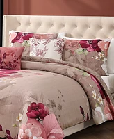 Bebejan Florence Bedding 200 Thread Count 100% Cotton 5 Piece King Size Reversible Comforter Set