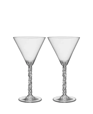 Orrefors Carat Crystal Martini Glasses, Set of 2