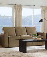 Flexsteel Aria 85" Fawn Leather Power Reclining Sofa