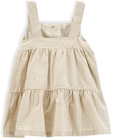 Carter's Baby Girls Striped Cotton Dress & Headwrap, 2 Piece Set