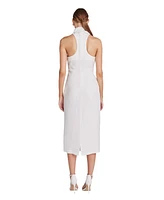 endless rose Women's Choker Tie Midi Dress