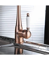Greenspring Traditional Single-Handle Standard Kitchen Sink Faucet Antique Copper