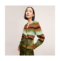 M.m.LaFleur Women's Deana Wrap Dress - Printed Washable Silk