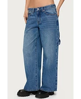 Edikted Women's Carpenter Low Rise Jeans