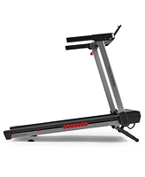 Sunny Health & Fitness Pace 500 Smart Wi-Fi Treadmill with 12-Level Auto Incline, Foldable Design