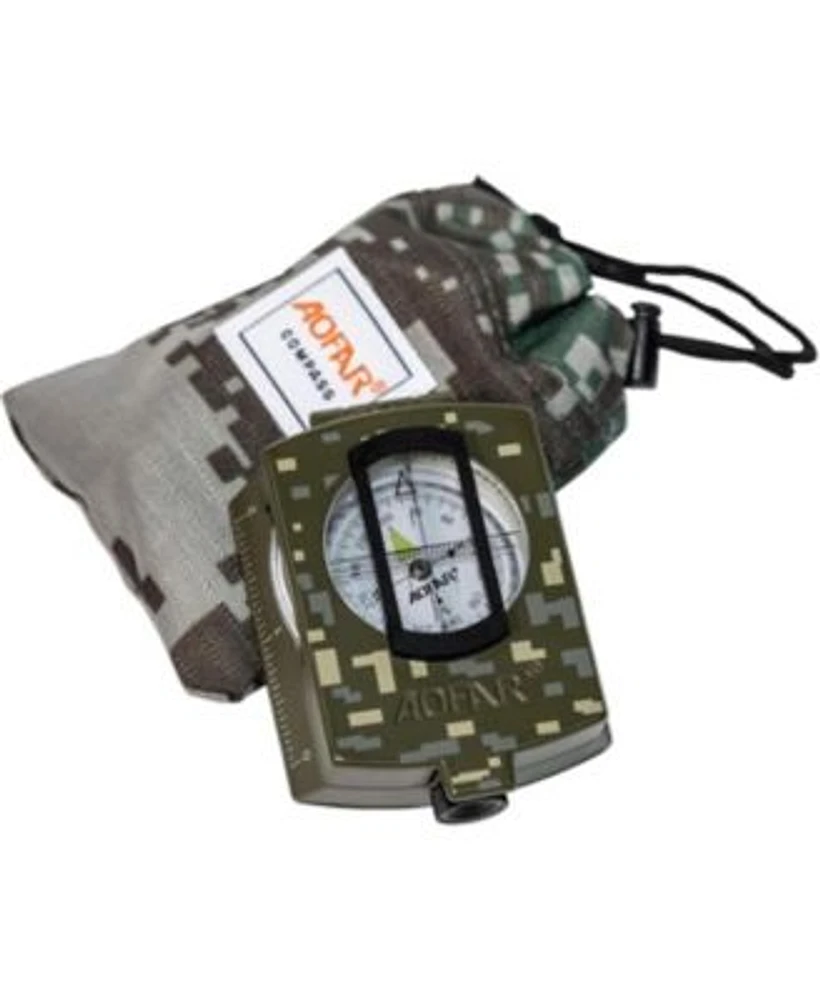 Aofar Military Compassaf 4580 Lensatic Sighting Waterproof Shakeproof With Map Measurer Distance Calculator Pouch For Camping Hiking