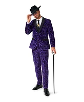 Suitmeister Men's Party Suit - Faux Fur Purple