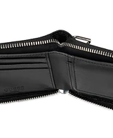 Guess Men's Rfid G Cube Emboss Zip Around Wallet with Coin Pocket
