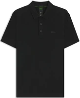 Boss by Hugo Men's Jacquard Body-Mapping Cotton Polo Shirt
