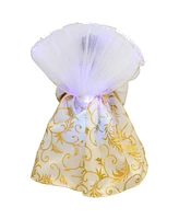 Northlight 12" Lighted Fiber Optic African American Angel Christmas Tree Topper