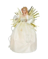 Northlight 10.5" Angel with Candle Lighted Christmas Tree Topper