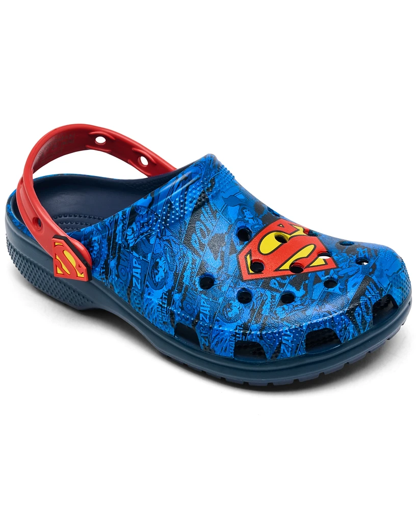 Crocs x Superman Big Kids Classic Clogs from Finish Line