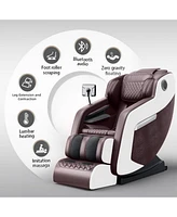 Zero Gravity Massage Chair with Hip Heating, Foot Massage & Full Airbag Coverage, Perfect for Home or Office